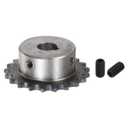 uxcell ISO/DIN 06B-1 Roller Chain Sprocket B Type 15mm Bore, 3/8" Pitch, A3-Steel Single Strand Roller Sprocket Hardened 21 Tooth