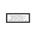 Bless The Food Before Us Wall Decor:Farmhouse Kitchen Signs Wall Decor Bible Verse Quotes Christian Wall Art Modern Rustic Farmhouse Dining Room Decor Black Frames Hanging Plaques 12" x 40"