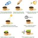 Cat Grass Kit for Indoor Cats, 3 Pack Fast Growing Cat Grass Kit with Eco-Friendly Biodegradable Pots, Soil & Organic Wheatgrass Seeds, Grows in 3-7 Days with High Germination Rate