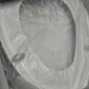 Mayfair Collins Slow Close Toilet Seat, Durable Plastic Seat with Extra Stability Bumpers and Secure Hinges, Made in USA, Elongated, White