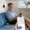 Air Tracker Tags (iOS Only) 4 Pack: Bluetooth Item Finder with Apple Find My APP, Item Locator for Keys Finder, Bags Wallets Anti-Loss, IP68 Waterproof Smart Tag (Water Drop)