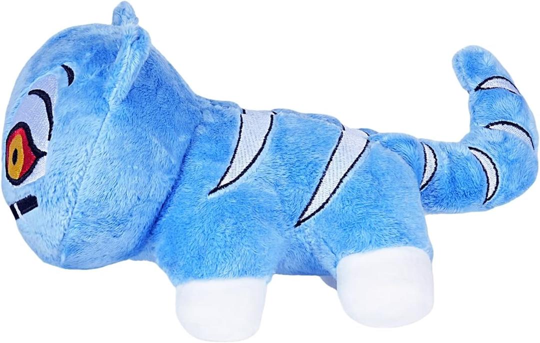 Blue Tiger Plush Toy, 10-Inch Soft Tiger Decorative Animals Pillow, Ideal Gift for Kids and Adults