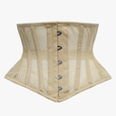 Cincnher Women's Waspie Corset Underbust Waist Training Steel Boned Corset, Size XXL