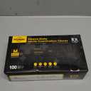 TitanFlex Disposable Nitrile Exam Gloves, 6-mil, Black, Heavy Duty Disposable Gloves, Cooking Gloves, Latex Free, Powder Free (Medium)