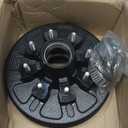 12"x 2" Trailer Brake Drum Kit 8 on 6.5" Replacement for 7000LBS Axle Hub Heavy Duty 8 Bolt Trailer Brake Hub Drum Assembly with 1/2"-20 Stud 25580, 14125A Drums 008-219-04-22004K