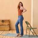Levi Strauss Signature Gold Women's Totally Shaping Straight Jeans Mid Rise Stretch Denim Curvy, Cinque Azure, 10