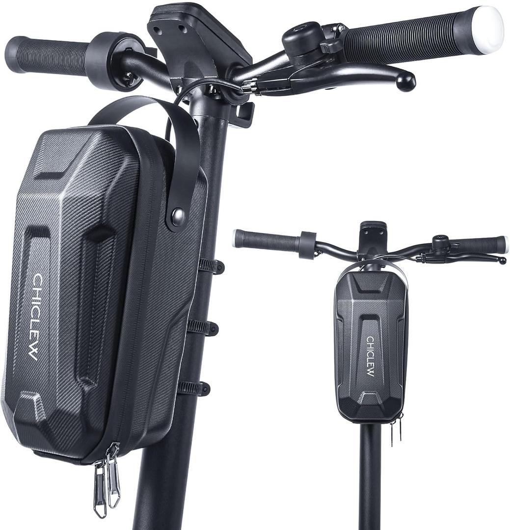 3L Large Scooter Bag with Handle, Portable Electric Scooter Storage Bag, Waterproof XL Handlebar Pouch Bag for Scooters, Bikes, Segway Niu, with Small Coded Lock & Screw Fixation Design
