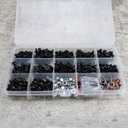 510pcs Universal RC Screw Kit Screws Assortment Set, Repair Tool M3 M4 Hex Screws RC Repair Tool Kit Hardware for 1:8 1:10 1:12 1:16 Scale RC Cars Trucks Crawler