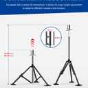 Heavy Duty Tripod Stabilizer for Trailer, 5th Wheel Tripod Adjustable from 34" to 59"(Patented Design)