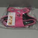 Auroth Tactical Dog Harness for Large Dogs No Pull Adjustable Pet Harness Reflective K9 Working Training Easy Control Pet Vest Military Service Dog Harnesses Rose Red L (L(Neck:18-29",Chest:24-37"),45-80 lbs)