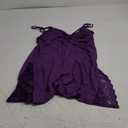Avidlove Women's Lingerie Sexy Nightwear Spaghetti Strap Nightgown Babydoll Chemise (Large, Purple)