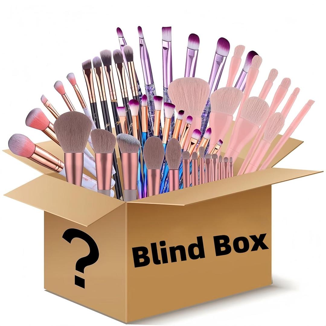 BS-MALL Makeup Brushes & Beauty Tools Assortment Box  Curated Collection of Makeup Brushes, Makeup Bag, Makeup Sponge, Hair Ties & More Professional Beauty Tools for Daily Use & Travel (M)