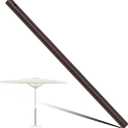 Otoolling 1 Pack 1.5'' Dia Umbrella Replacement Lower Pole, Heavy Steel Patio Umbrella Bottom Pole Replacement, 1.7 mm Thickness, No Bullet Buckle Outdoor(Brown,46'')