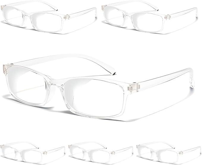 Gaoye Reading Glasses Men/Women, Eyeglasses, Blue Light Readers for Men/Women, Eye Glasses +1.75 6 Pack