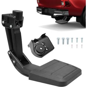 Rear Bed Step Bumper Bedstep Fit for 2024 2025 2026 Toyota Tacoma Folding Truck Bed Side Step Retractable Bumper Tailgate Step Replace # PT392-35920