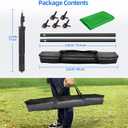 HEMMOTOP 7x5 ft(HxW) Green Screen Stand Kit, 6.5x5 ft Green Screen Backdrop with Stand for Streaming, Gaming, Zoom, Portable Greenscreen Background Kit with Clips & Carrying Case