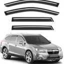 Out-Channel Window Rain Guards Fit for Subaru Outback 2015 2016 2017 2018 2019, Extra Durable Window Visors Vent Visors Vent Shades Wind Deflector Dark Smoke Car Tape-on with Thicker 4PCS