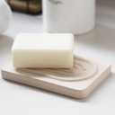 2 x Coengwui Diatomite Soap Dish for Kitchen Organizer, Quick Dry Sink Caddy Holder for Sponge, Brush, Toothbrush - Fast Absorbing Stone Tray (Beige, 4.8" x 3.1")