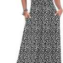 AUSELILY Women's Maxi Dress 2026 Summer Casual Sleeveless Sundress V Neck Wrap Vacation Cocktail Long Dresses with Pockets (Large)