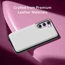 Goodon for Samsung Galaxy S23 Case Wallet - Flip Folio Leather Cover with Trendy Design, 3 Card Slots & Kickstand Function, Stylish Protective Phone Case for Women and Girls - White