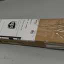 Antique Bronze Curtain Rods for Windows 48 to 86 Inch, 1-Inch Adjustable Drapery Rods with Aluminum End Cap and Brackets for Room Divider, Bedroom, Living room, Kitchen, Bathroom Etc