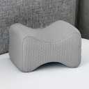 Memory Foam Leg Pillow for Side Sleepers - Relax from Sciatica, Back, HIPS, Knees, and Joints - Removable and Washable Cover - Perfect for Pregnancy and Nursing (Grey-Extra Soft)