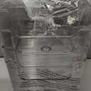 mDesign Square Plastic Toy Storage Organizer Bin with Labels - Open Front Container Boxes for Organizing Drawers, Dressers, Cubbies or Closet - Ligne Collection - Includes 4 Bins + 24 Labels - Clear (10 x 10 x 8 (Pack of 4))