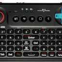 Bluetooth Pocket Keyboard V2 with Jog Mouse and Audio, Black, Remote Wireless Controller Compatible with Smartphone, Laptop, Tablet, Nvidia Shield TV, Xiaomi TV Stick, Mi Box, Fire TV