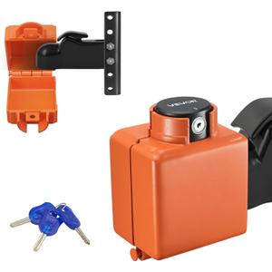 VEVOR Collar Coupler Lock, Fits 2 & 2-5/16-Inch Demco Cast Head Couplers, Trailer Hitch Lock with 3 Keys Secures Security Chains, Rust-Resistant, Anti-Theft RV Trailer Locks for RV, Trailer, Boat