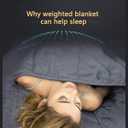 Waowoo Adult Weighted Blanket Queen Size (15lbs 60"x80") Heavy Blanket with Premium Glass Beads, (Dark Grey