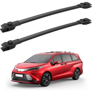 MOSTPLUS Roof Rack Cross Bar Rail Compatible for 2011 2012 2013 2014 2015 2016 2017 2018 2019 2020 Toyota Sienna Cargo Racks Rooftop Luggage Canoe Kayak Carrier