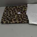 Seorsok Compatible with MacBook Pro 13 inch Case M2 2023,2022,2021-2016 A2338 M1 A2251 A2289 A2159 A1989 A1708 A1706,Leopard Print Soft Plush Skin Leather Plastic Hard Shell Case&Keyboard Cover,Brown