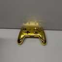 eXtremeRate Chrome Gold Faceplate Backplate Handles for Nintendo Switch Pro Controller, Glossy DIY Replacement Grip Housing Shell Cover for Nintendo Switch Pro - Controller NOT Included