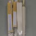 16Pcs Wedding Paper Parasol Umbrella with Fans, Bamboo Parasol for Bridal Shower Garden Party Decor