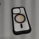 Miracase Magnetic for iPhone 15 Plus Case 6.7'',only for 15 Plus Phone Case Cover with Built-in 9H Tempered Glass Screen Protector,not for Pro/Pro Max,Magnetic Black