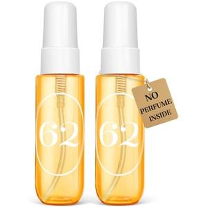 4 Packs Empty Travel Size Toiletries Bottles Compatible with Sol de Janeiro 62 Perfume, 1 OZ TSA Approved Leak-Proof Refillable Containers, Refillable for 3 OZ & 8.1 OZ, Essentials, Only Bottles