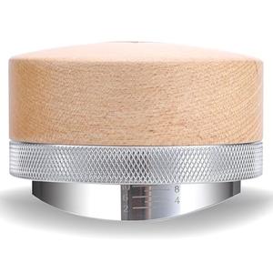 KNODOS 54mm Espresso Distributor for Breville Portafilters Maple Coffee Leveler Adjustable Depth Stainless Steel Espresso Leveling Tool Premium Espresso Machine Accessories For Coffee Bar