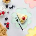 Healvian Daisy Disposable Paper Plates 7 Inch 40 Pack Flower Shaped Plates for Birthday Party Picnic Baby Shower and Family Gatherings