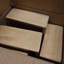 5 PCS Bamboo Drawer Organizer, Multi-Use Wooden Drawer Organizer, Junk Drawer Organizer Kitchen for Bathroom, Makeup Desk, Office Desk, Jewelry, Utensils, Tea Drawer