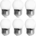 Feit Electric BP71/2S/W/LED/6 7.5-Watt EQ Non-DM E26 Base S11 Frost Specialty LED Light Bulb, 6-Pack, 2700k (Soft White)