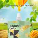 Hethstia Konjac Jelly-Mango Flavor Drinkable Snack, 10-Pack Squeeze Pouches|3 Calories,0 Sugar, Vitamin C |Keto, Vegan, Gluten-Free, Healthy Low-Calorie Snack