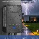 120W Low Voltage Landscape Transformer, Weatherproof Outdoor Low Voltage Transformer, 120V AC to 12V DC, Landscape Lighting Transformer with Timer and Photocell Sensor, ETL Listed A03LT06