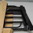 Regalo Safety 29-49" Easy Step Extra Wide Baby Gate for Doorways & Bottom of Stairs, Pressure Mounted Safety Gate with Door for Babies, Toddlers & Pets, Black