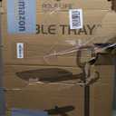 Able Life Tray Table, Adjustable Bamboo TV and Laptop Desk with Ergonomic Stand Assist Safety Handle, Independent Living Aid