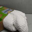 Nestl Reading Pillow with Shredded Memory Foam, Luxe Cut Plush Back Pillow for Sitting Up in Bed, Back and Arms Adjustable Support for Adult & Teens, Backrest Pillows with Washable Cover White