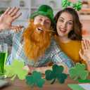 COCHIE Shamrock St Patricks Day Decorations, Wooden St. Patrick's Day Tiered Tray Decor Set of 4, Green Clover Saint Patrick Day Table Top Decoration for Home, Shelf, Door, Office Party (Retro)