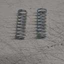 Prime-Line SP 9734 Compression Spring, Spring Steel Construction, Nickel-Plated Finish, 0.105 GA x 1-1/8 In. x 3 In. (2 Pack)