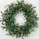 24 Inch Olive Wreath for Front Door - Spring Summer Artificial Greenery Wreath with Lifelike Olive Fruits - Year Round Farmhouse Decor for Wall Window Indoor Outdoor