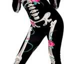 Morph Skeleton Costume Women, Womens Skeleton Costume, Womens Halloween Costumes, Halloween Costumes For Women Adult (Small, Pink)