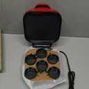 Dash Family Size Egg Bite Maker - Electric Egg Bite Maker with Non-Stick Silicone Cups - Space-Saving Design & Quick Cleanup - Make Sandwiches, Healthy Snacks & Desserts - 9 Servings, Red